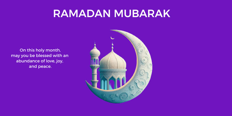 Ramadan Mubarak On this month, may you be blessed with an abundance of love, joy, and peace.